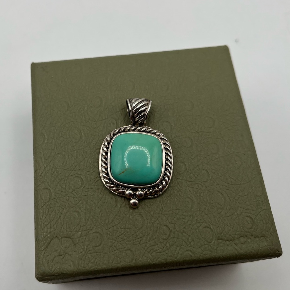 Sterling 925 Turquoise Southwestern Pendant